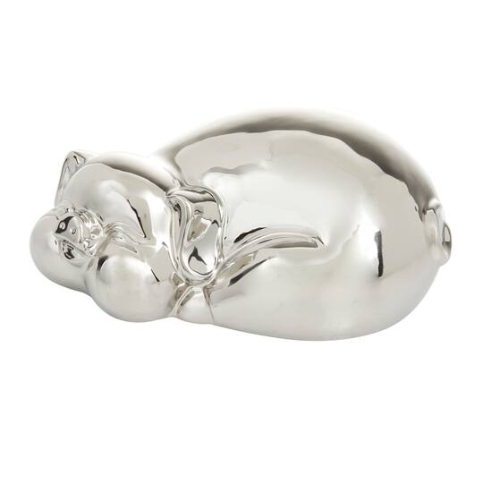 CosmoLiving by Cosmopolitan Silver Porcelain Contemporary Sculpture
